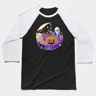 Halloween Crystal Pumpkin Baseball T-Shirt